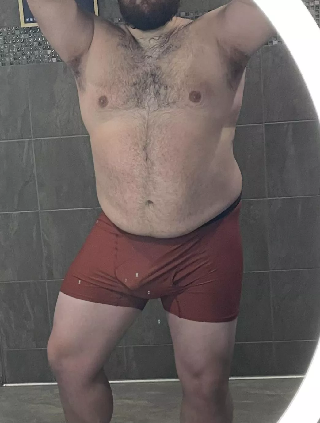 your legs get strong when you carry around a lot of extra weight