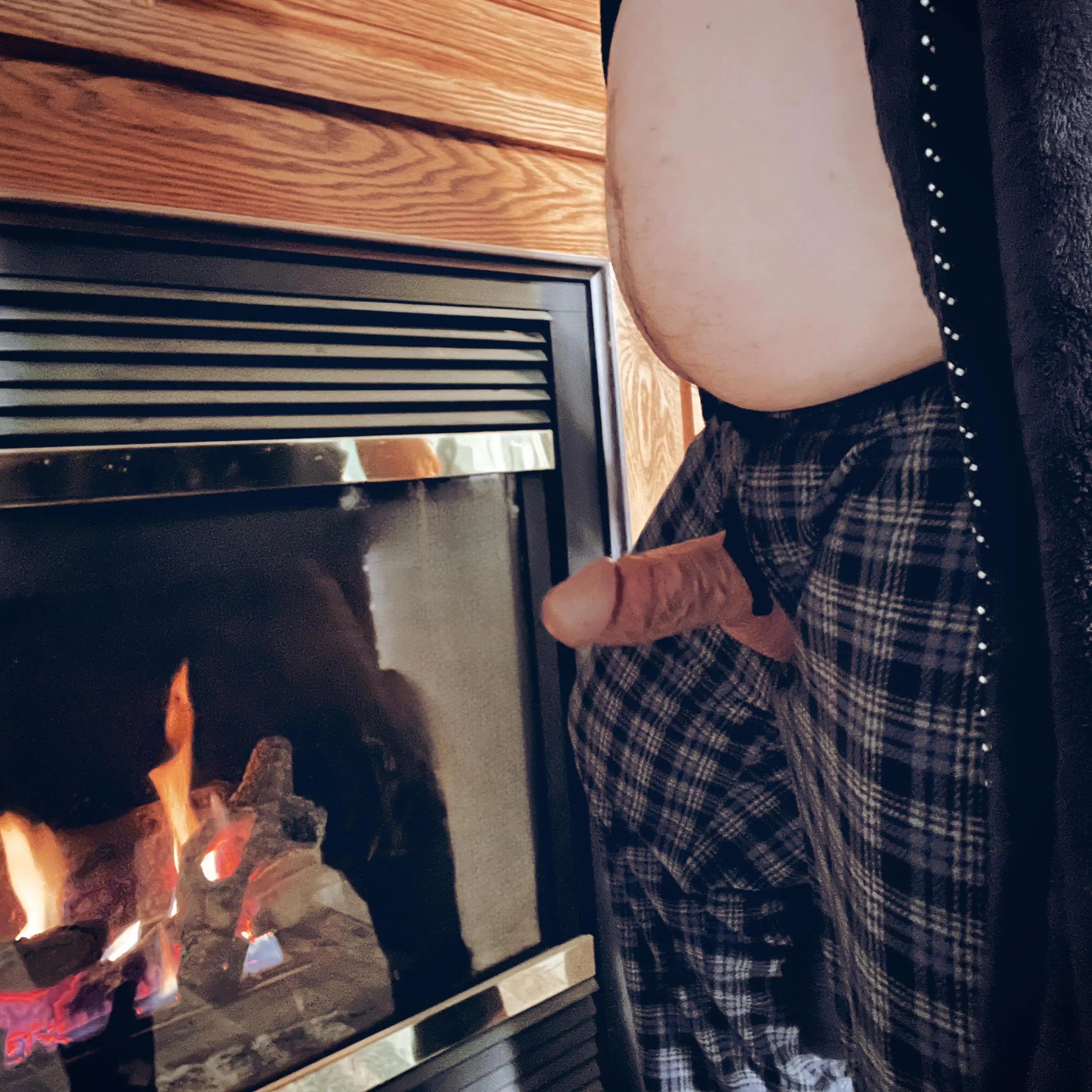 (45) It’s freezing cold outside. Just trying to keep warm.