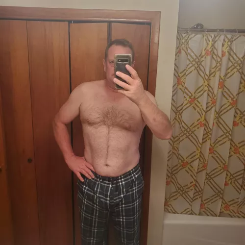 50 who wants daddy to keep them warm today