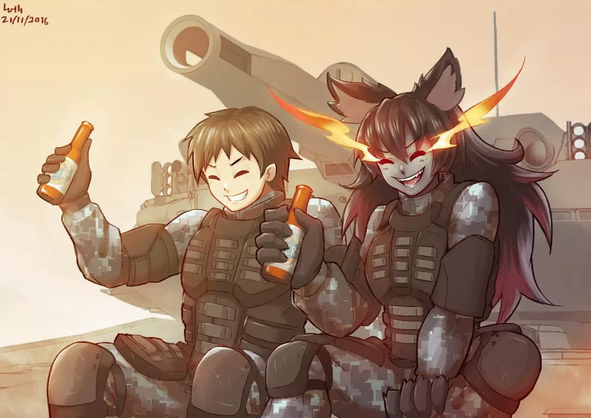 Amelia and Afton⁠⁠ (By Lutherniel)