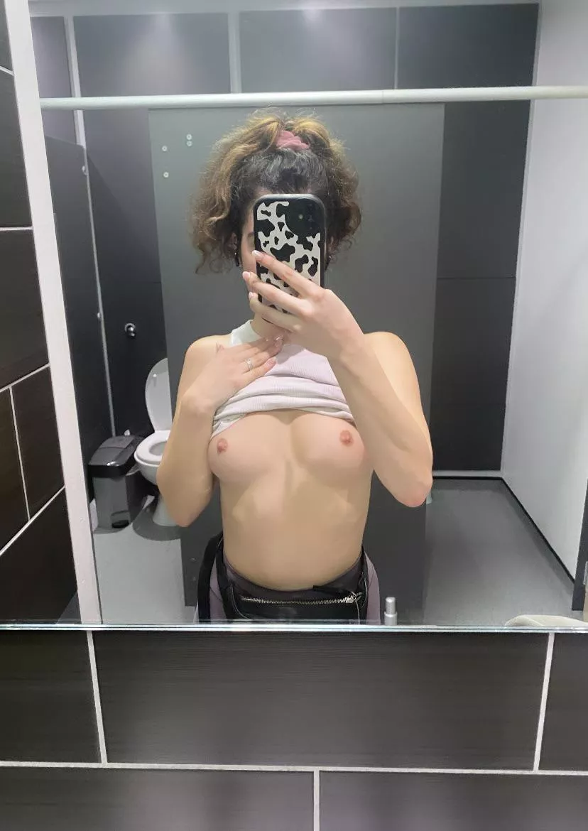 being a naughty girl at the gym!