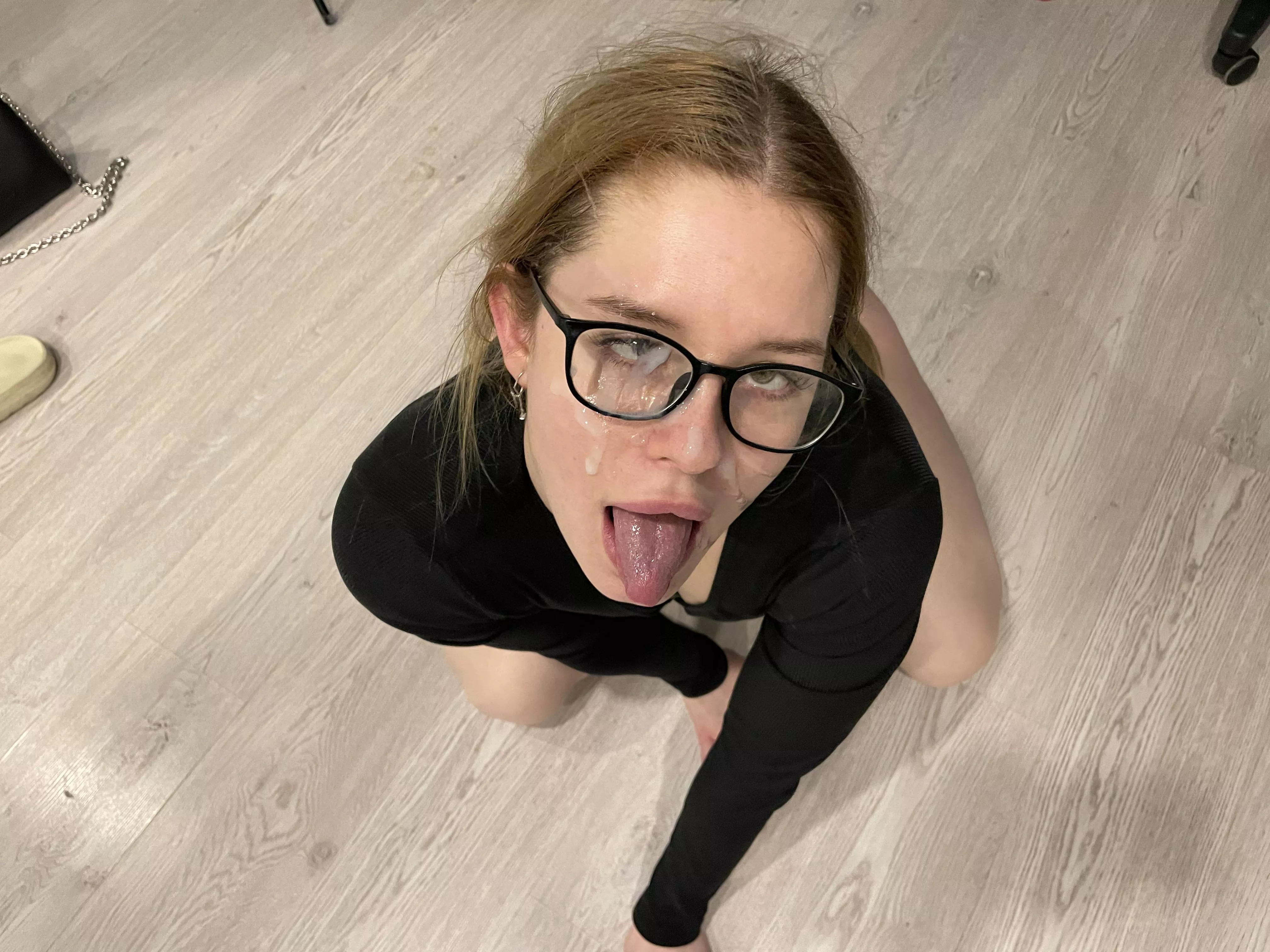 cum in glasses 👓💦
