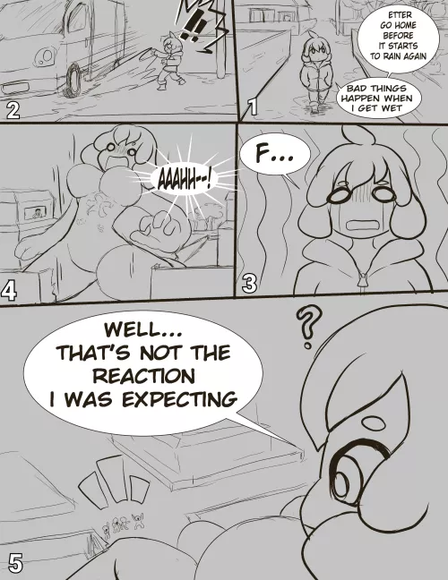 don't let her get wet-!