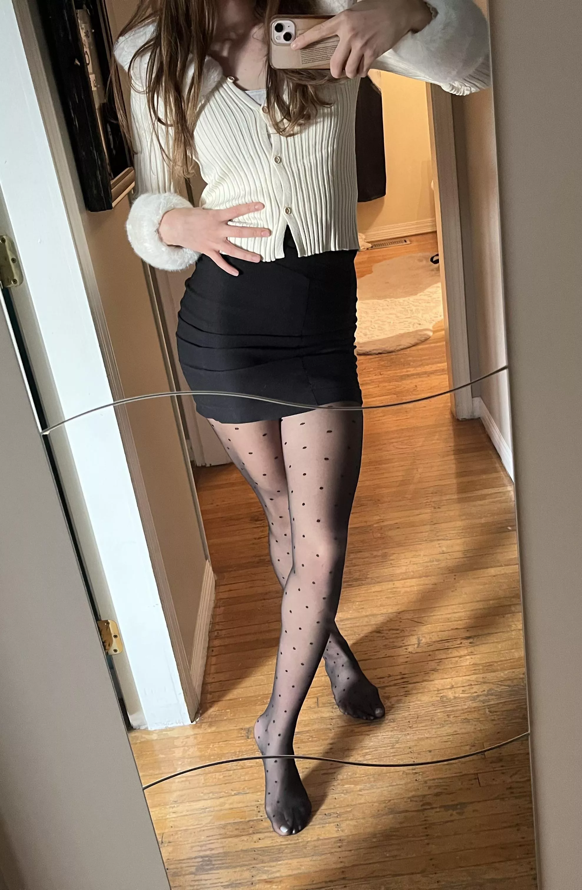 Dressing up cute as if it’s not cold outside ❄️