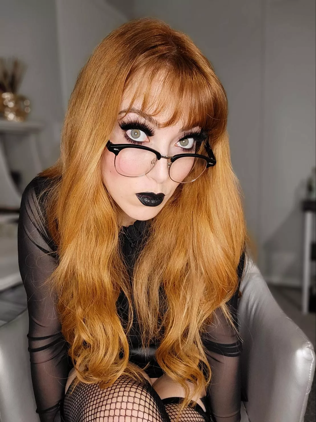 Goth girls with glasses need love too.
