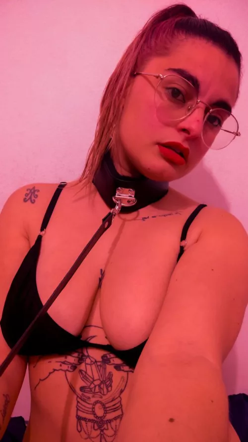 He'll put you on a leash like this and I'll make you my fucking dog