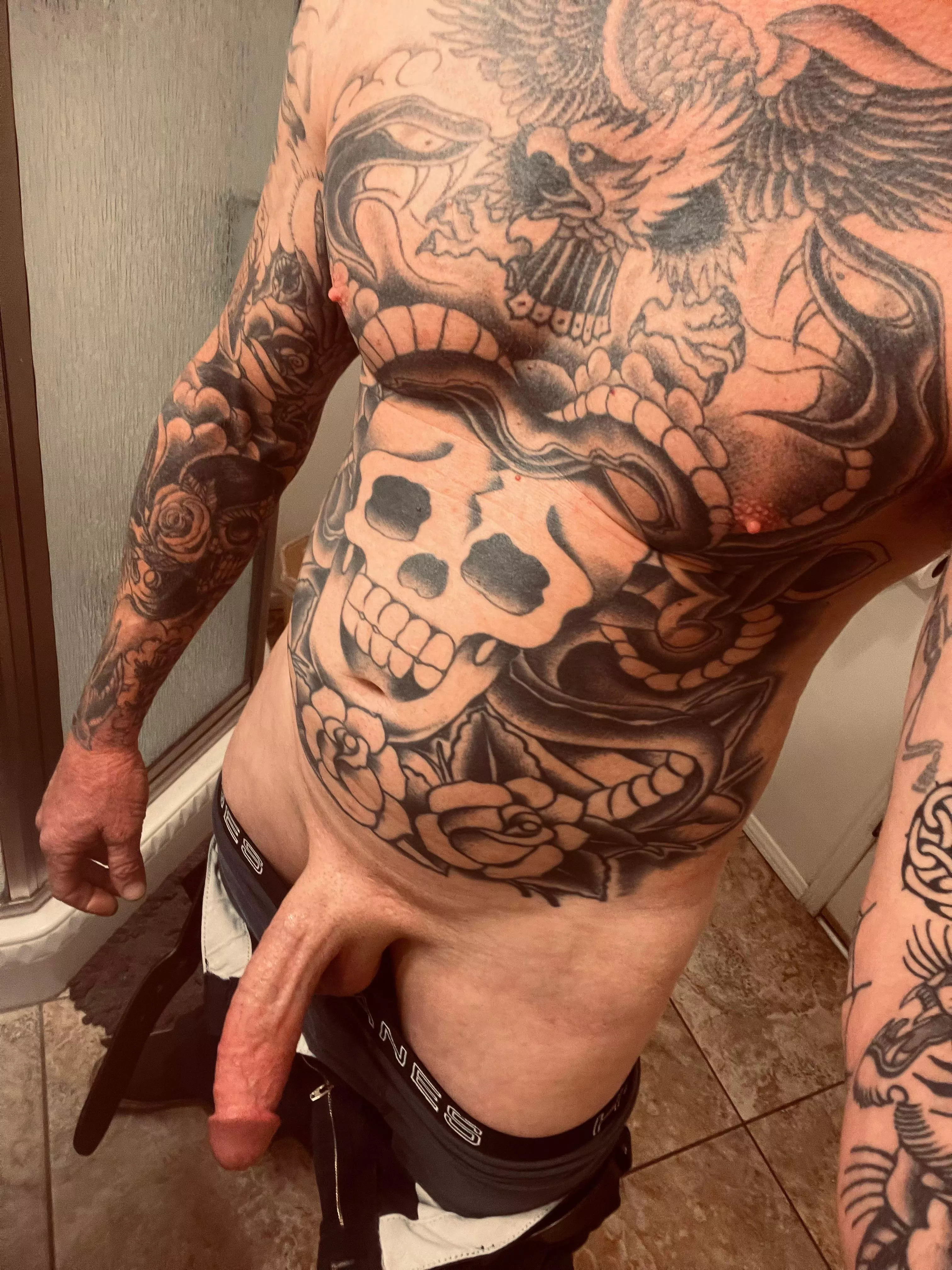 Hopping in the shower now