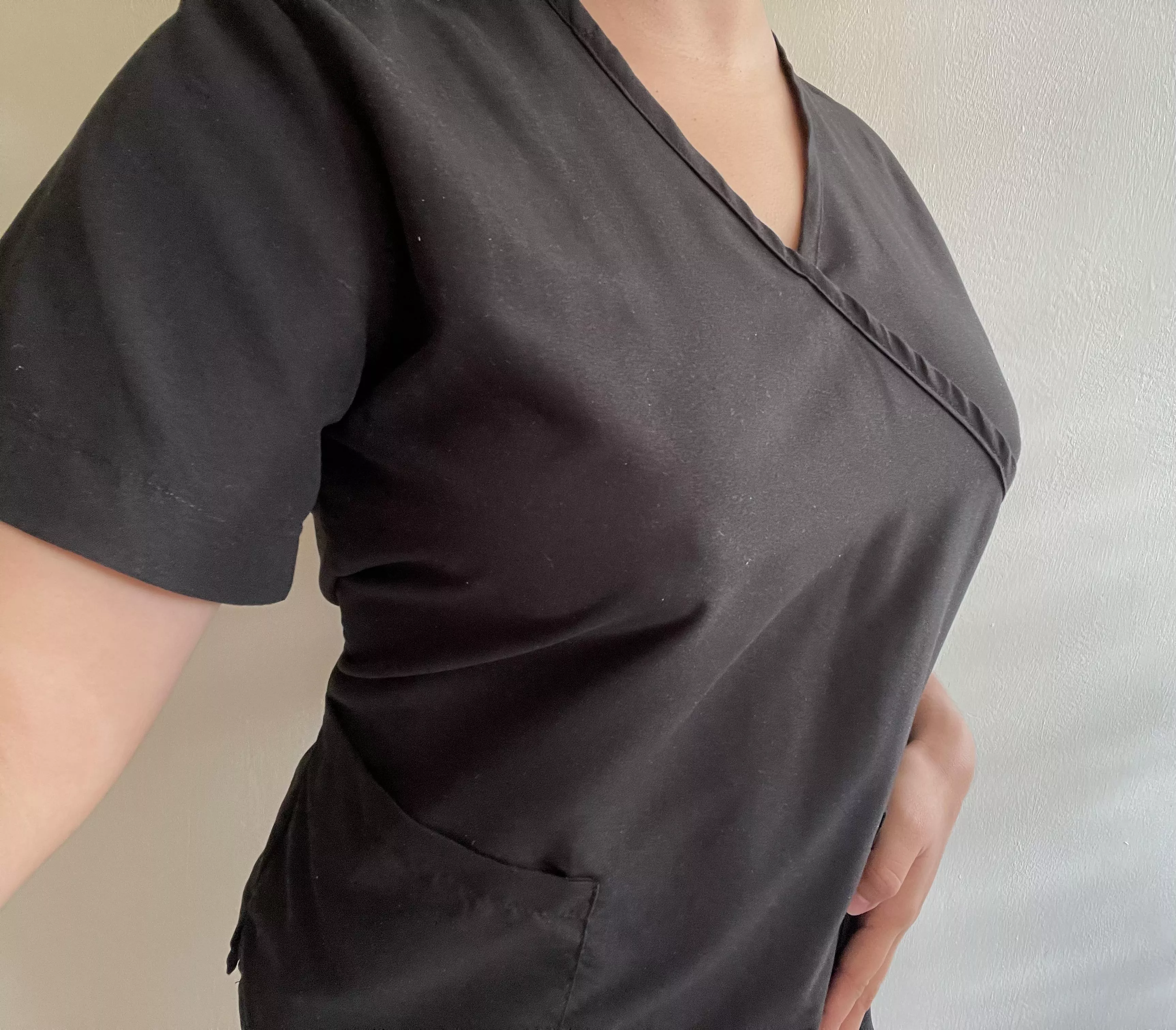 I hope my patients don't mind that I'm not wearing a bra today