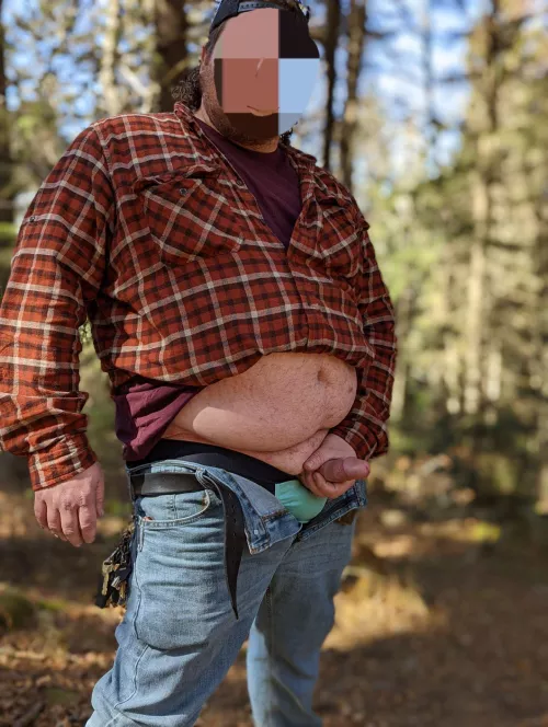 I love being in the woods.