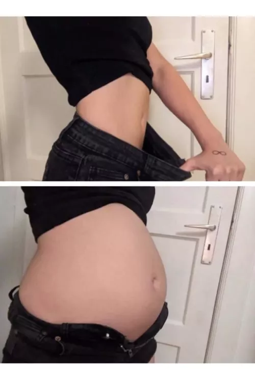 I painfully overstuffed my small belly again