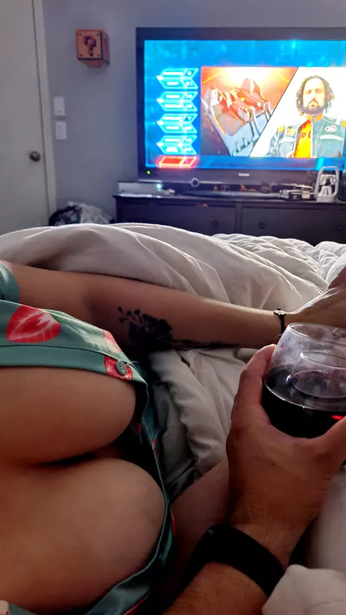 Imagine sipping red wine out of an aerator glass, and fucking my tits as you please