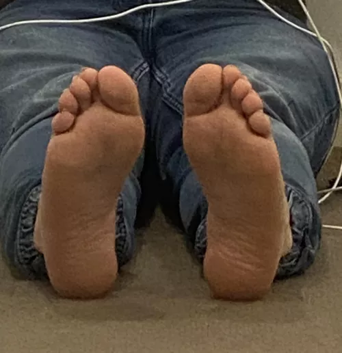 Just my little feet exposed