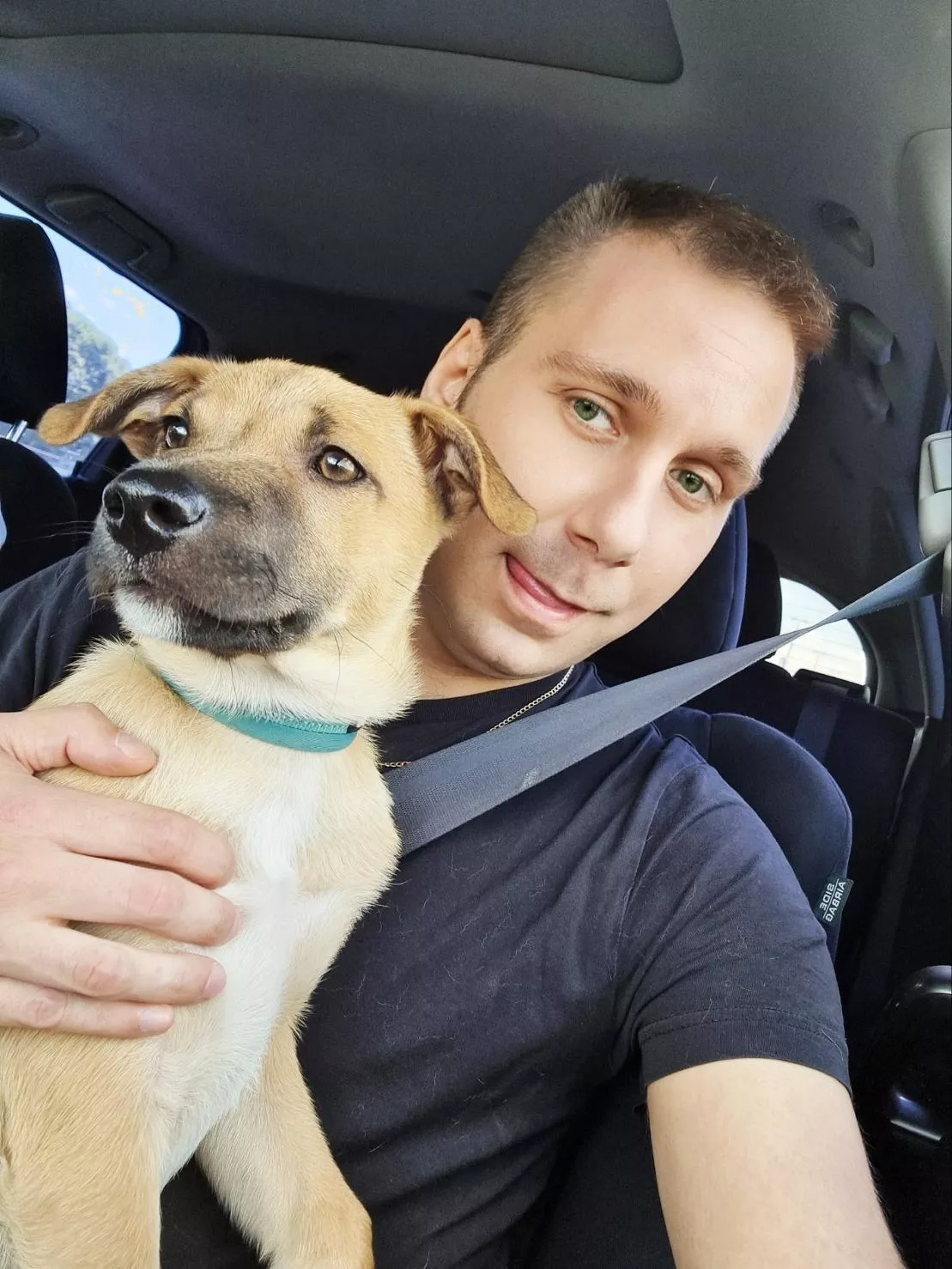 me and dog. ♥️😉