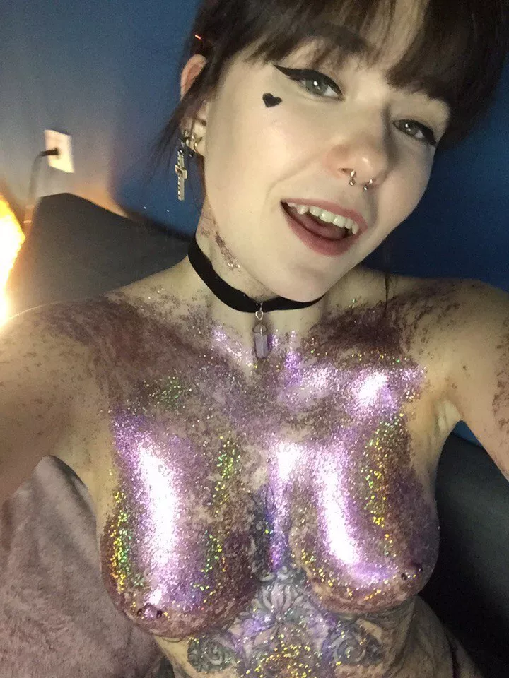 My boobies shine like my smile