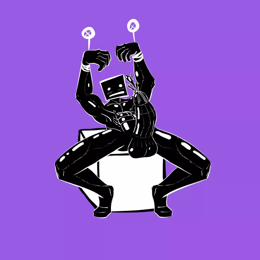 My OC, art by me. He was a joke at first, but now...