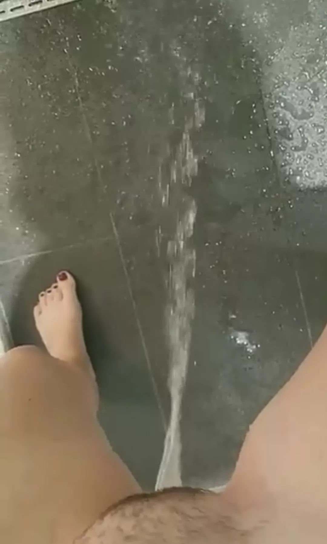 My pussy is bald now and I'm not into pee stuff but just to please you, an old pic