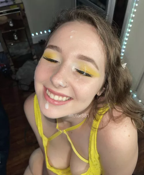 never been happier than when my face is covered in cum ;) im always excited for it