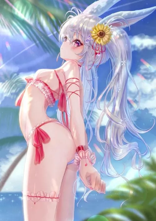 Petite bunny girl in a bikini [Artists Original]