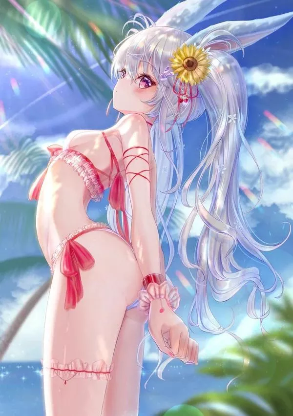 Petite bunny girl in a bikini [Artists Original]