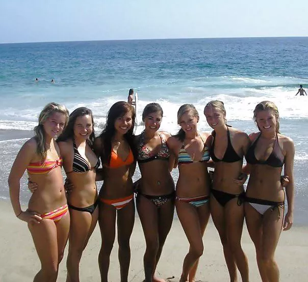 Pick two bikini babes for your dream threesome.