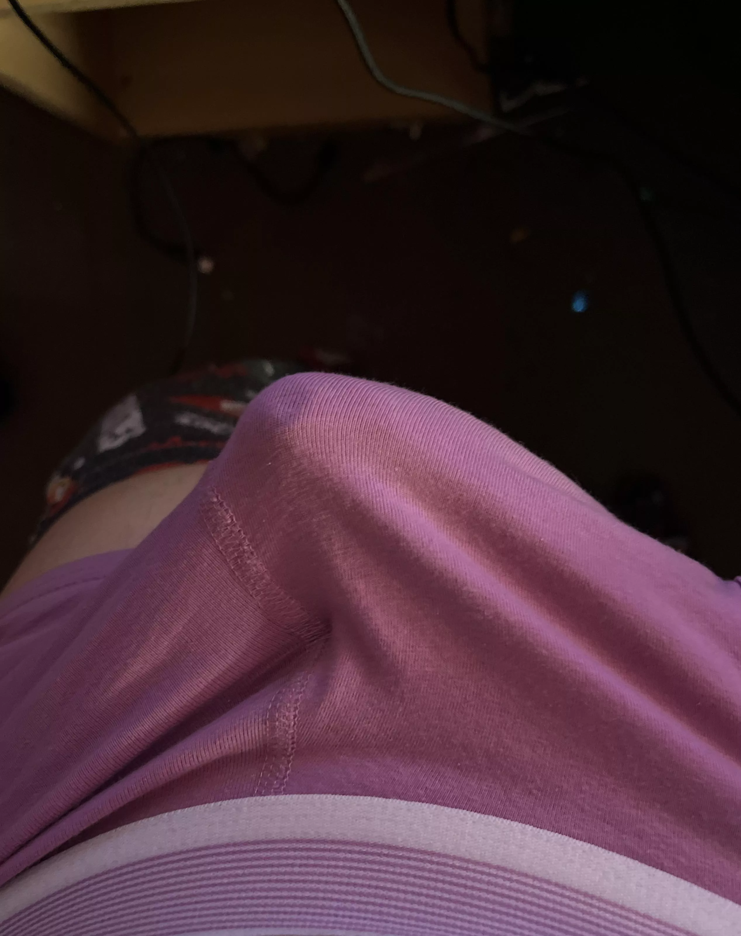 pink undies always look great with a bulge