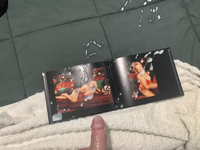 [Proof] Cum on my wife’s lingerie pics 😈