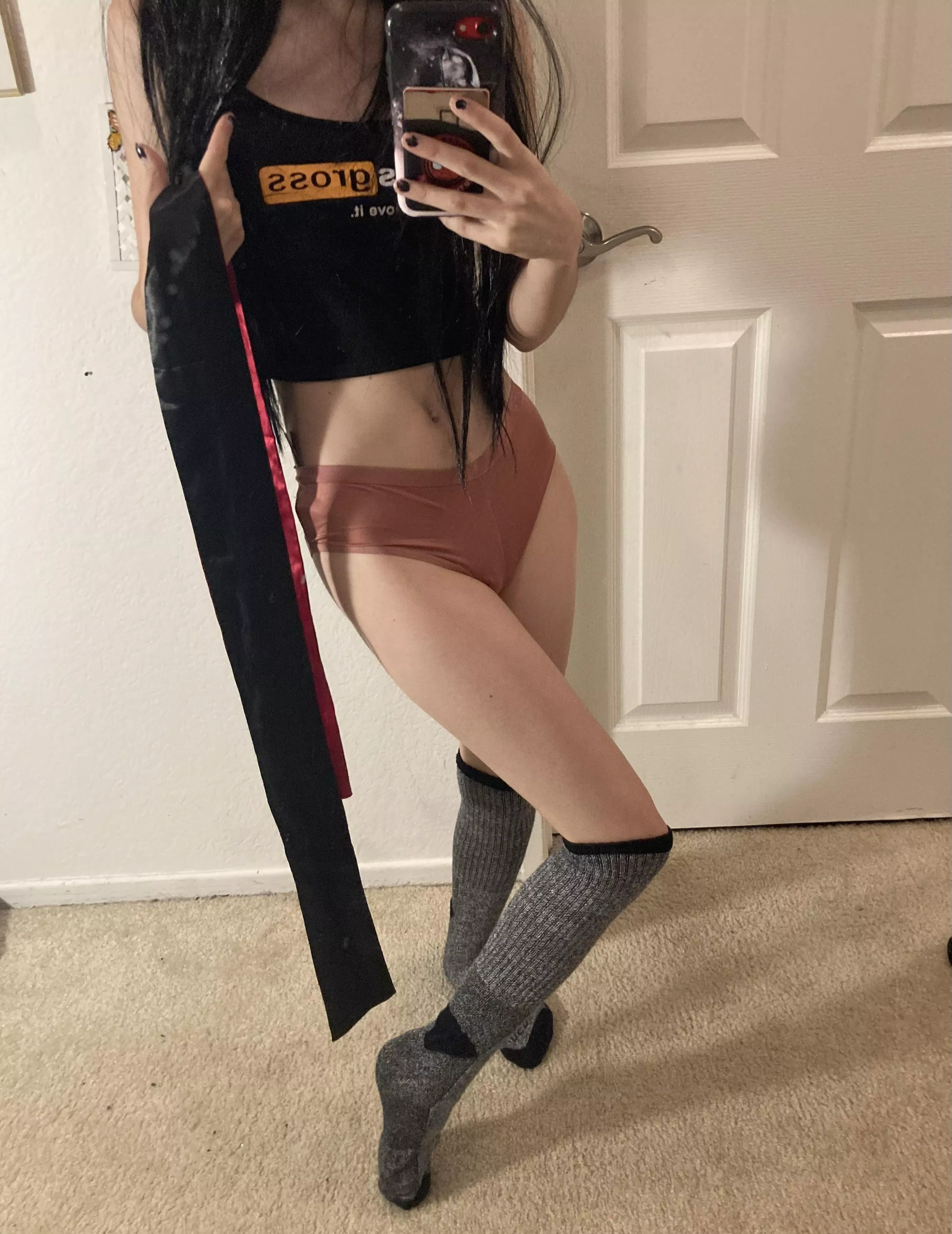 Ready to tie you up like a present 🎁 [Selling] these knee high socks and more! [us]