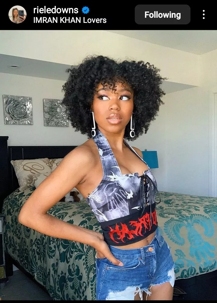 Riele Downs (21 yro) yeah i watched her movie recently and damn man if you ask me she's the prettiest human in the world