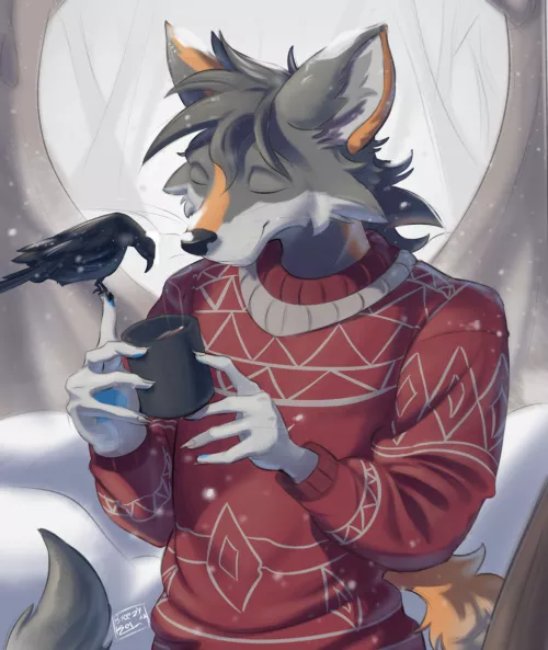 Sippin' in the snow (@BreezyKey2 on Tw)