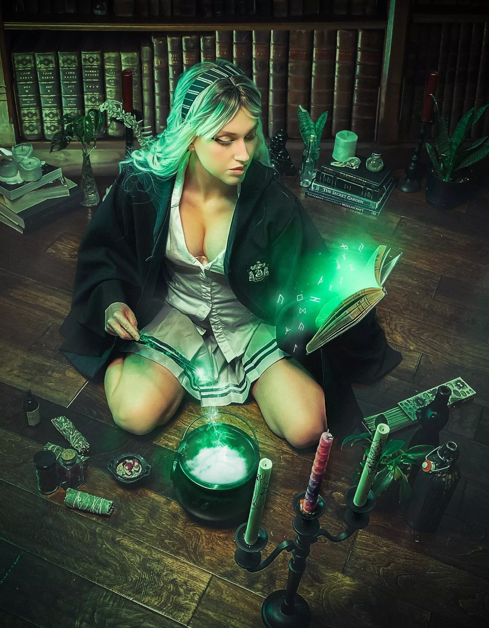 Slytherin student by Cara Day