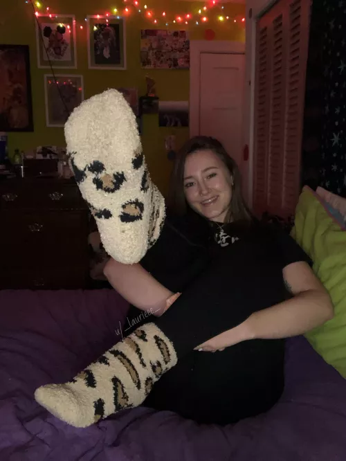 Soft fuzzy socks could go on your face orrrr