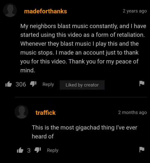 stopping neighbour's music