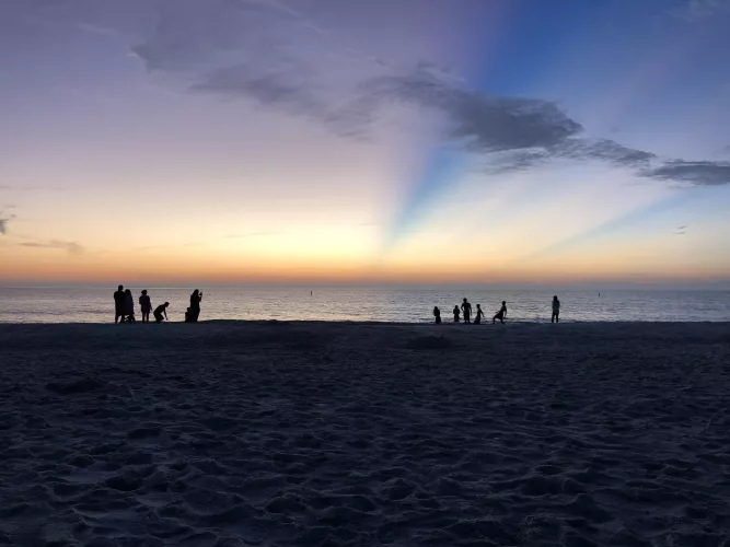 Sunset Rays at Anna Maria Island, Florida