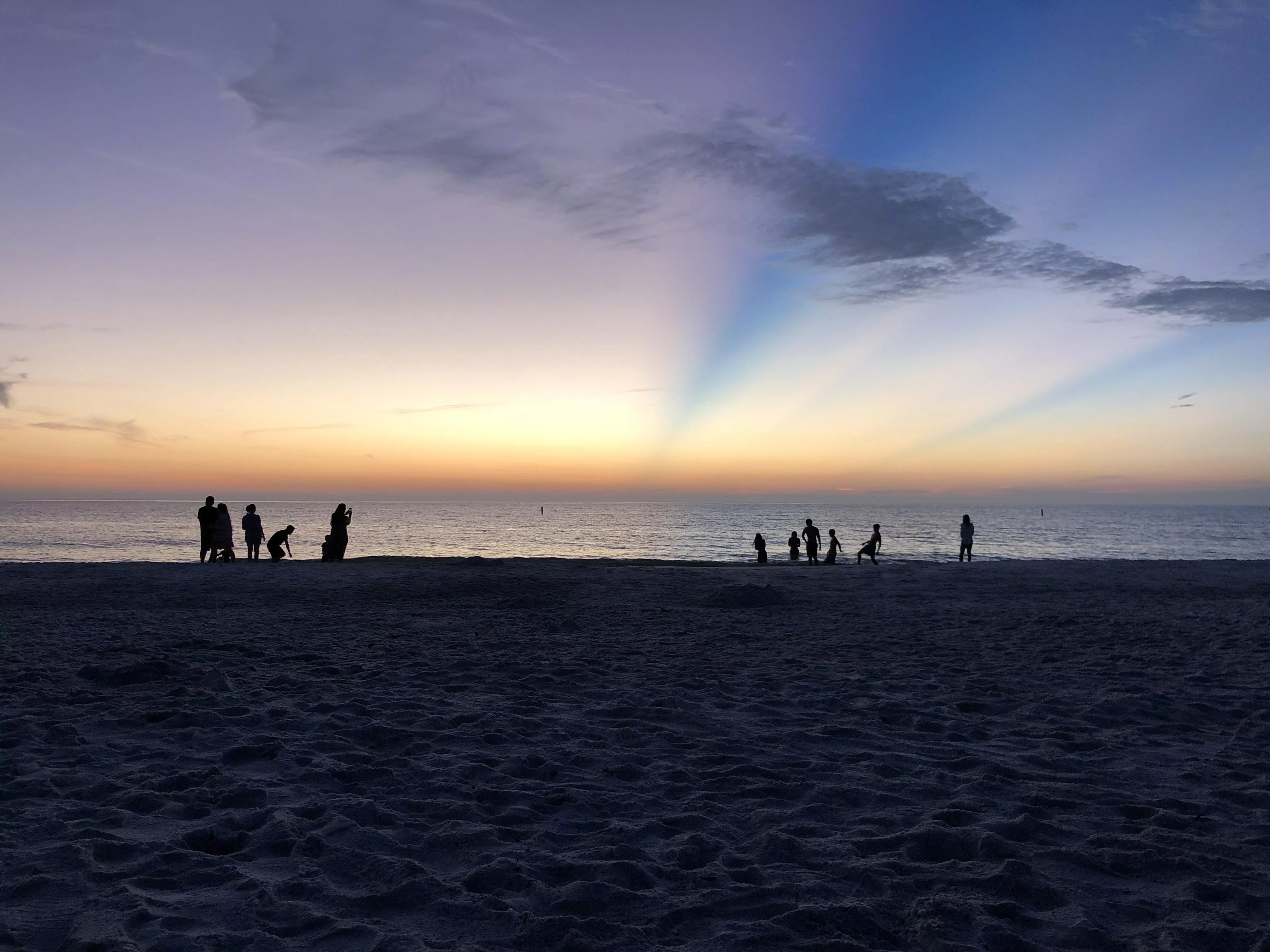 Sunset Rays at Anna Maria Island, Florida