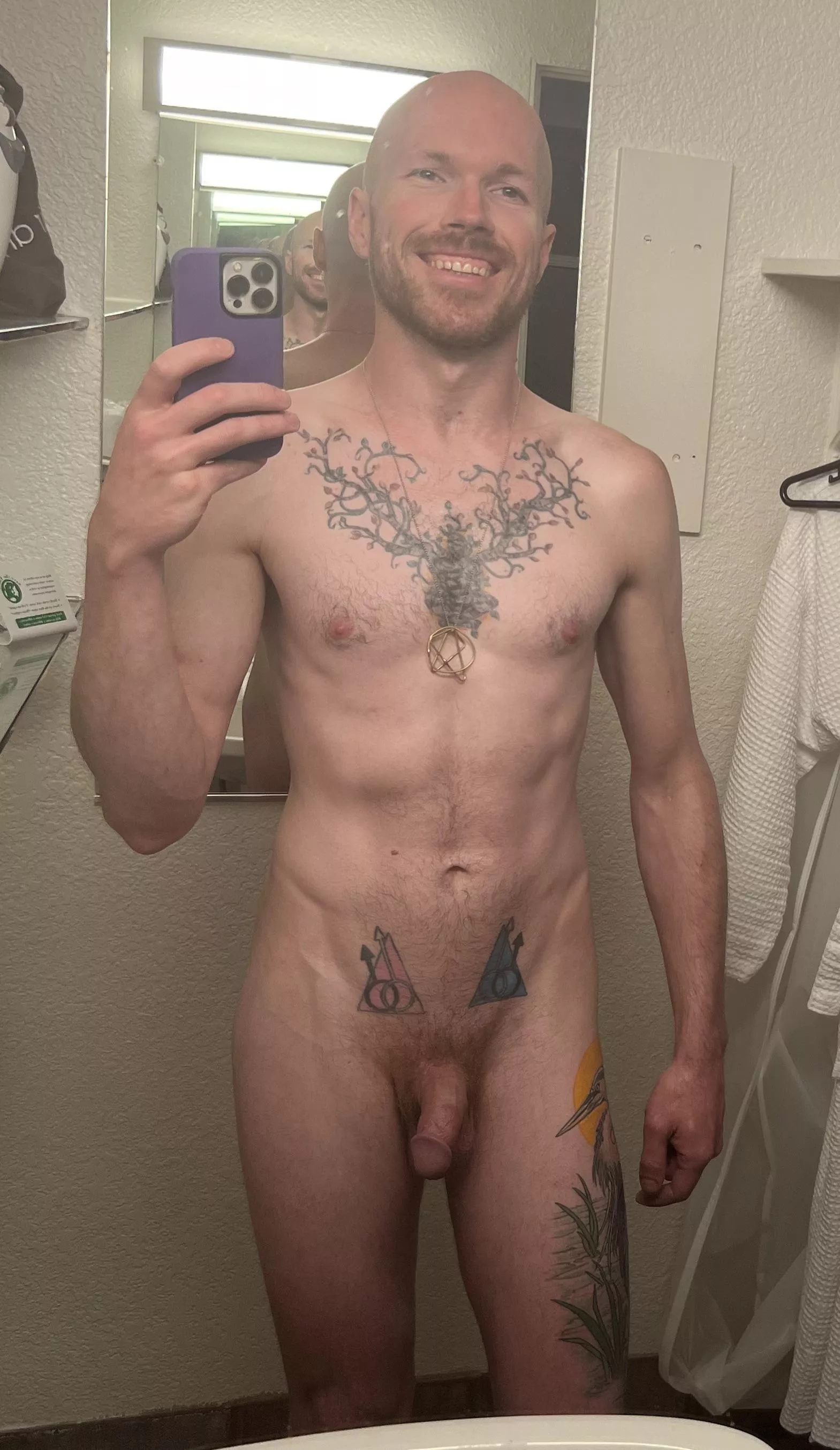 This bathroom had great lighting