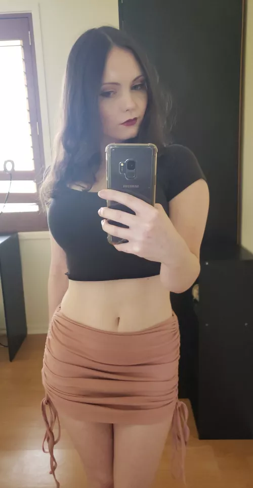 This skirt clings in all the right places