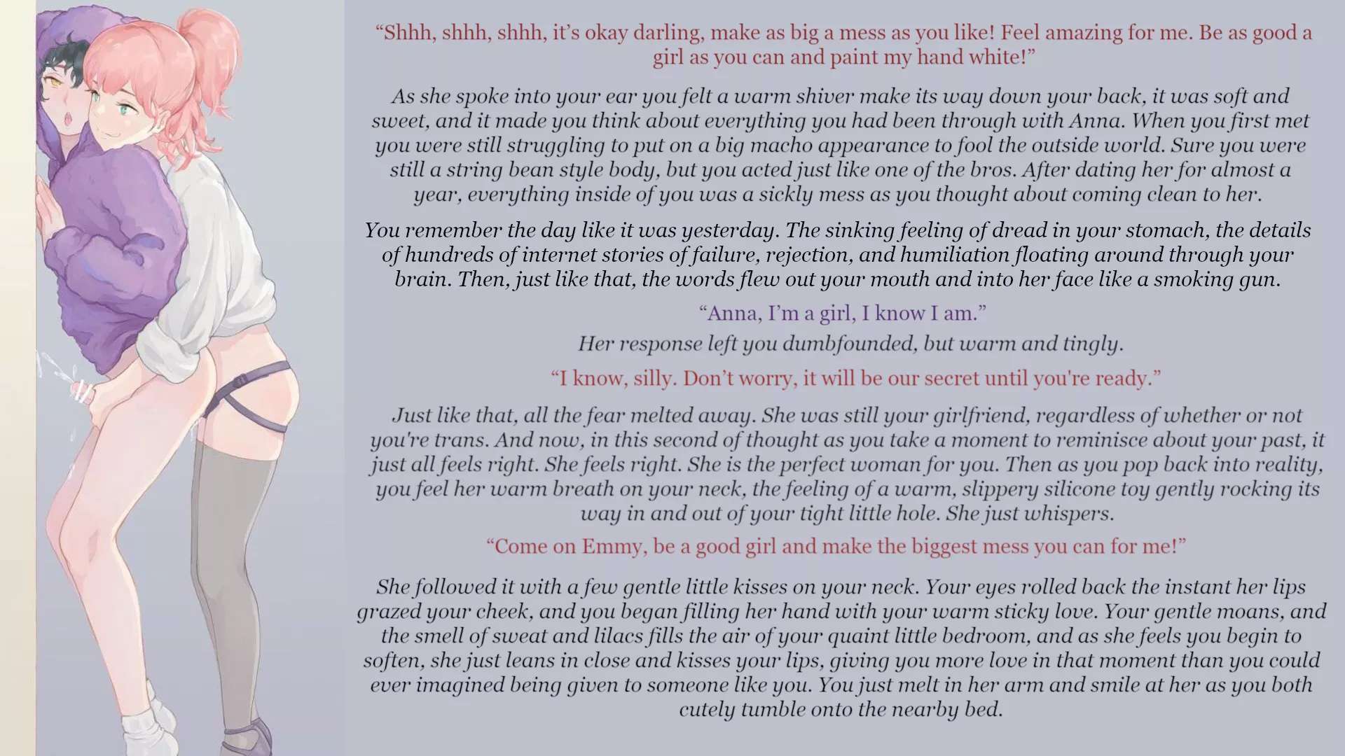 Thoughts During Loving Sex [Trans][Strap-om][Romance]