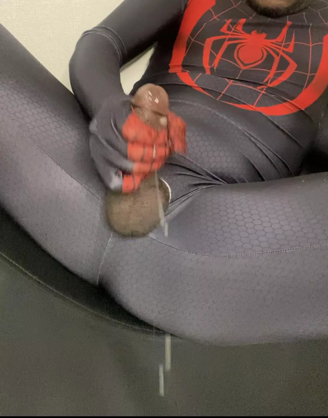 Web slinged to the ceiling