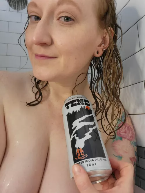 Winter IPA and shower to warm up. 🎄🍻❄️