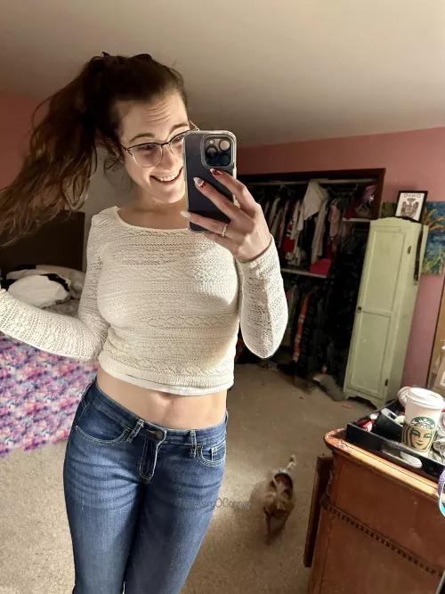 Wintertime calls for cropped sweaters. Obviously.