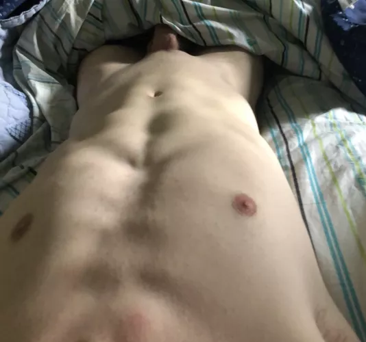 Woke up naked, only to be naked again later in the day, laying on the doctor's exam table during my physical exam with my shaved cock and nuts waiting their turn to be evaluated and examined.
