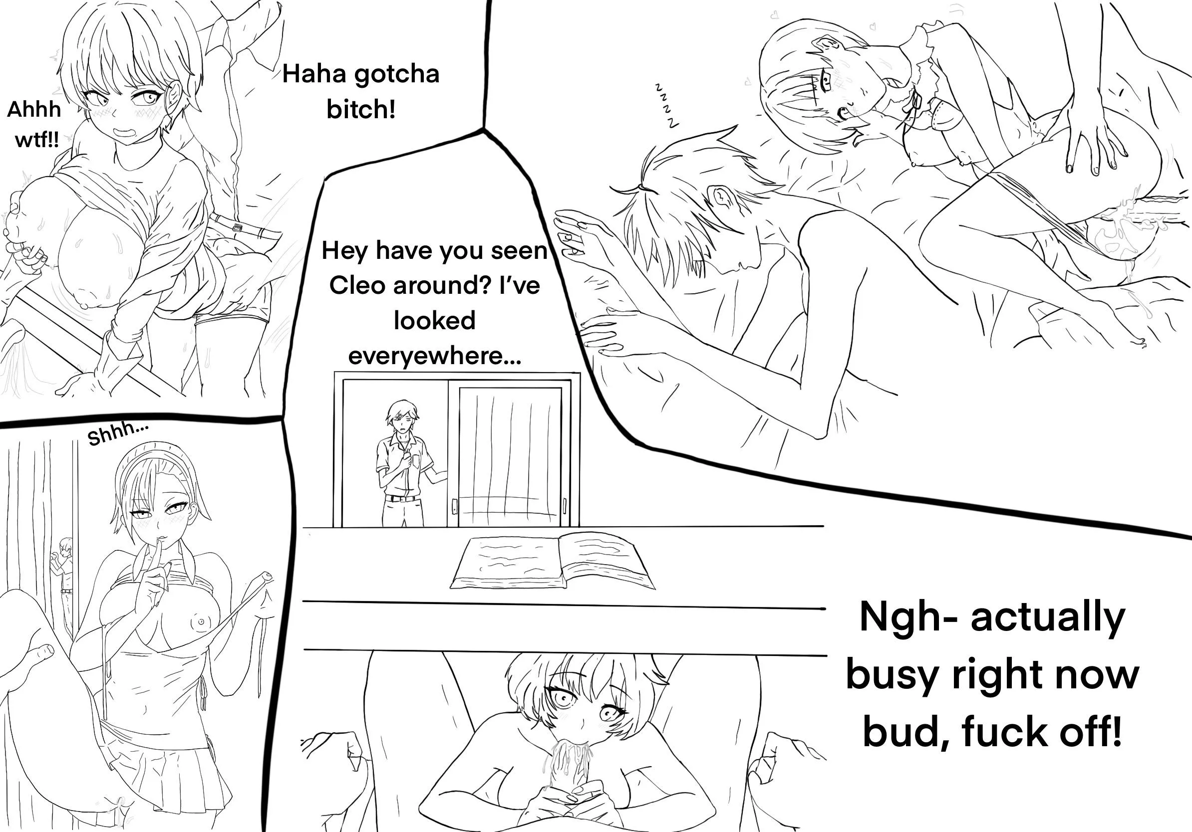 Your gf and roommate have been getting a little too comfortable with each other lately