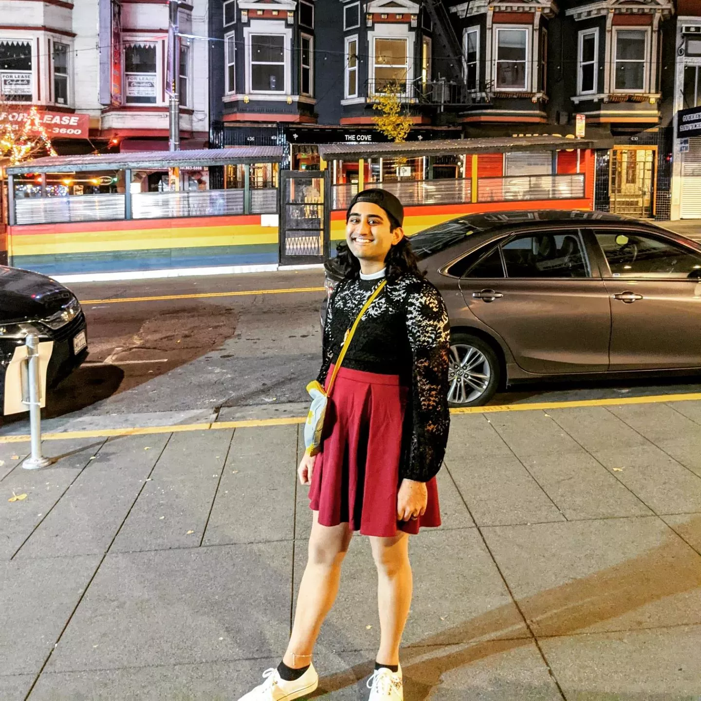 <3 spinnys, first time out in a skirt!! and I love it