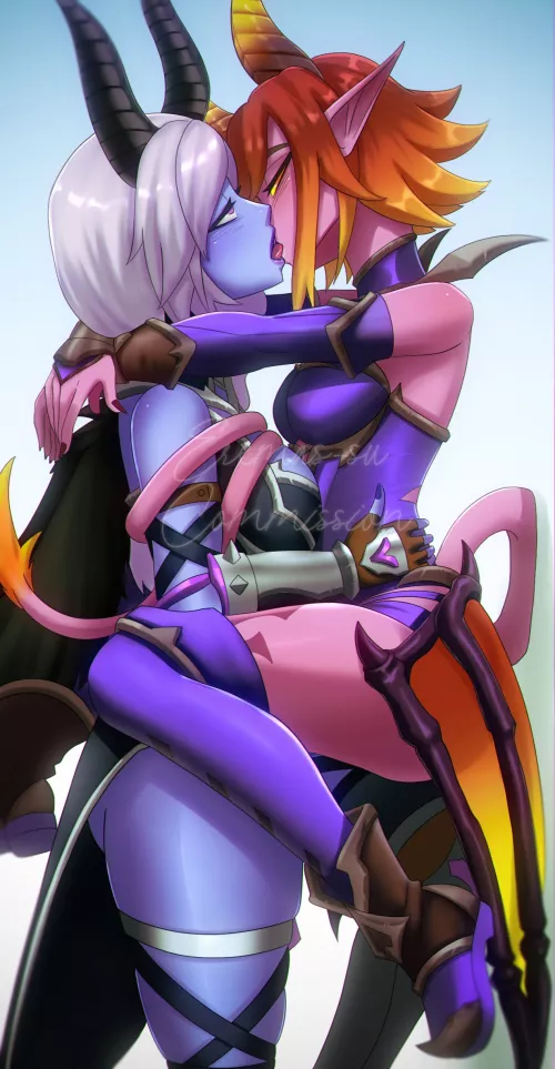 Abyssal Furia carries Demonette Maeve (Eremas su)