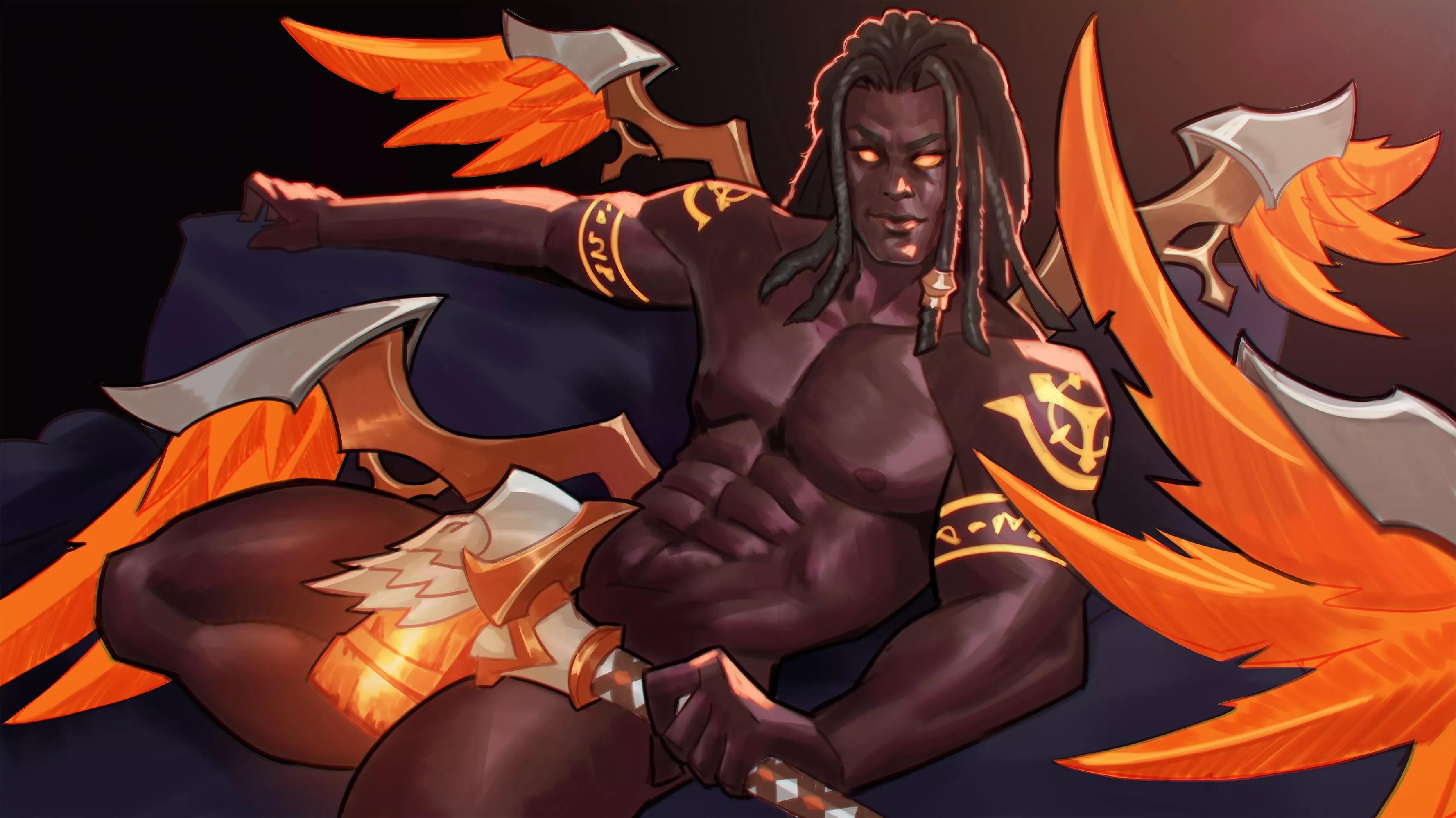 Azaan invites you to some Pyre and chill on the couch (Thunderbrush)