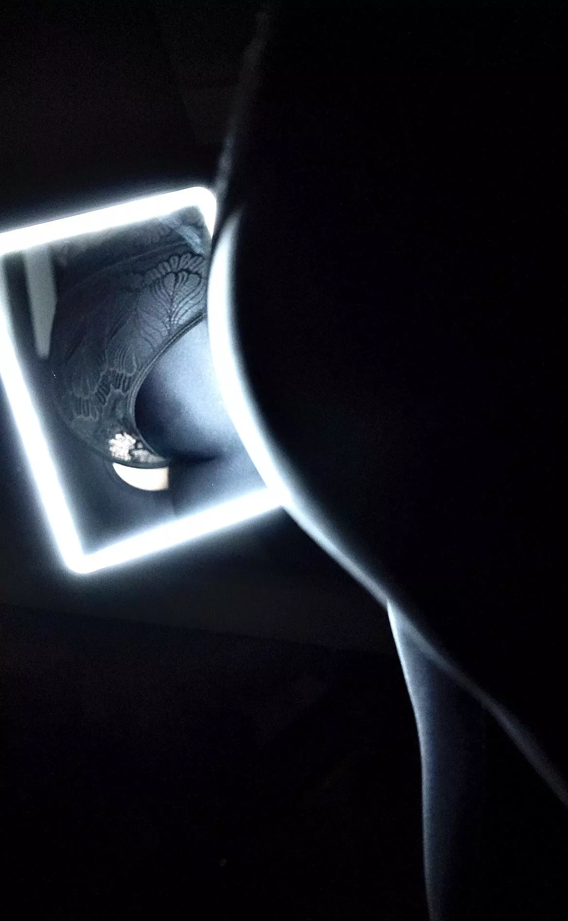 Backside of my shiny pants.