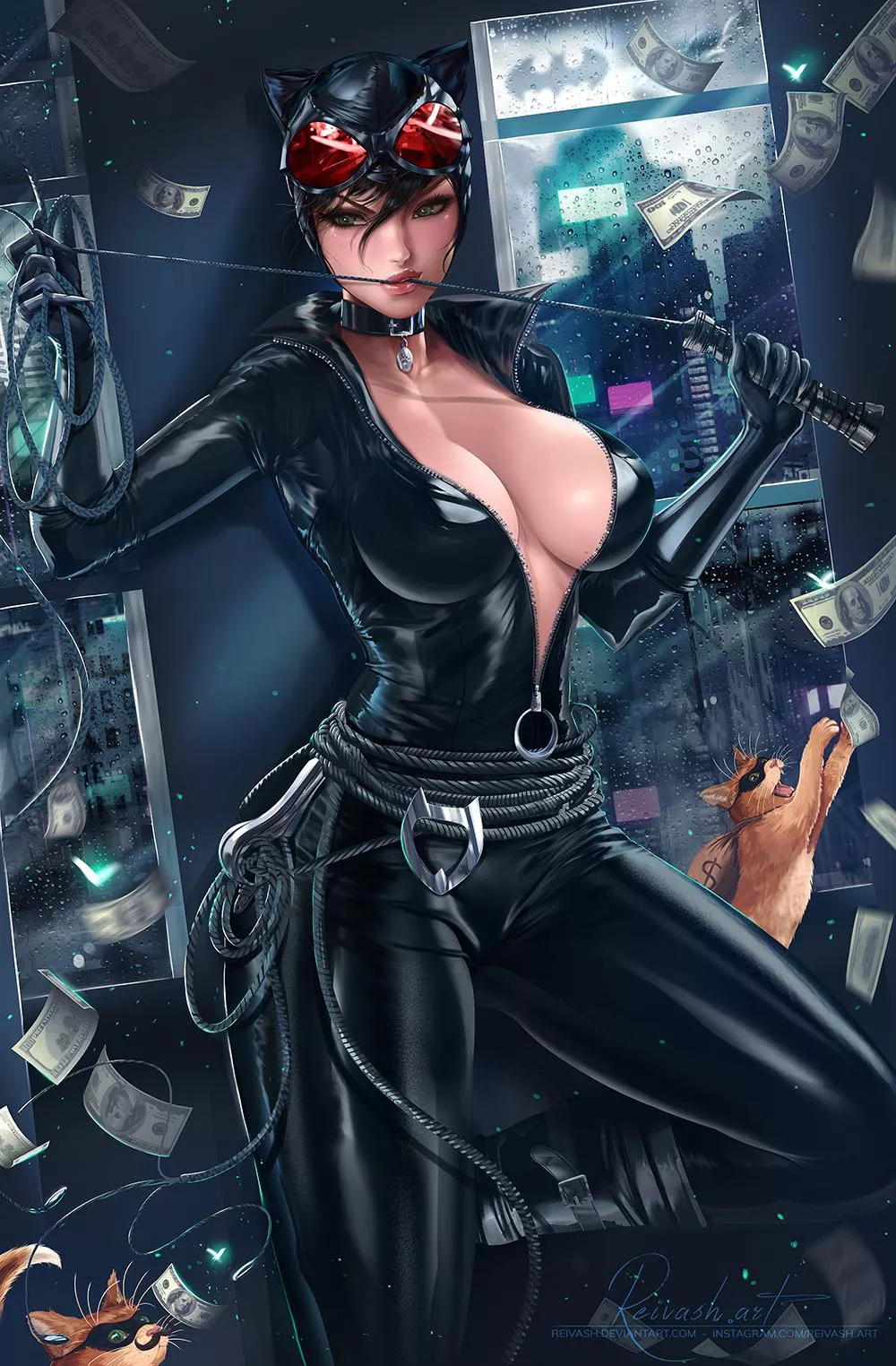Catwoman Bank Robbing Beauty (Reivash ) [DC]
