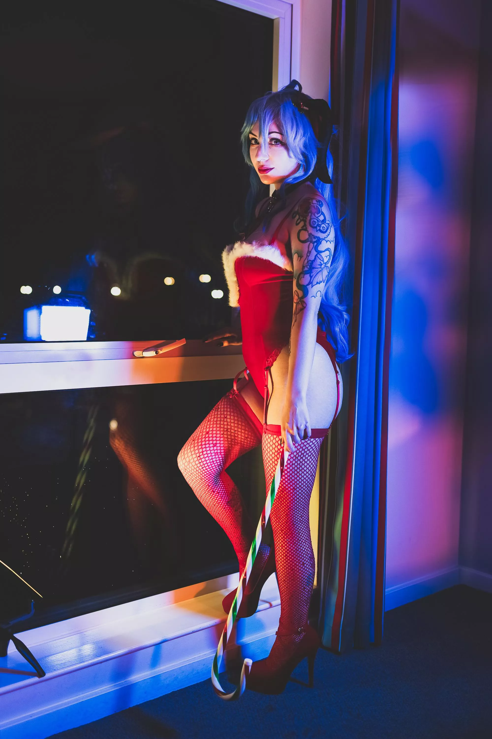 Christmas Ganyu cosplay by OwldollyCos