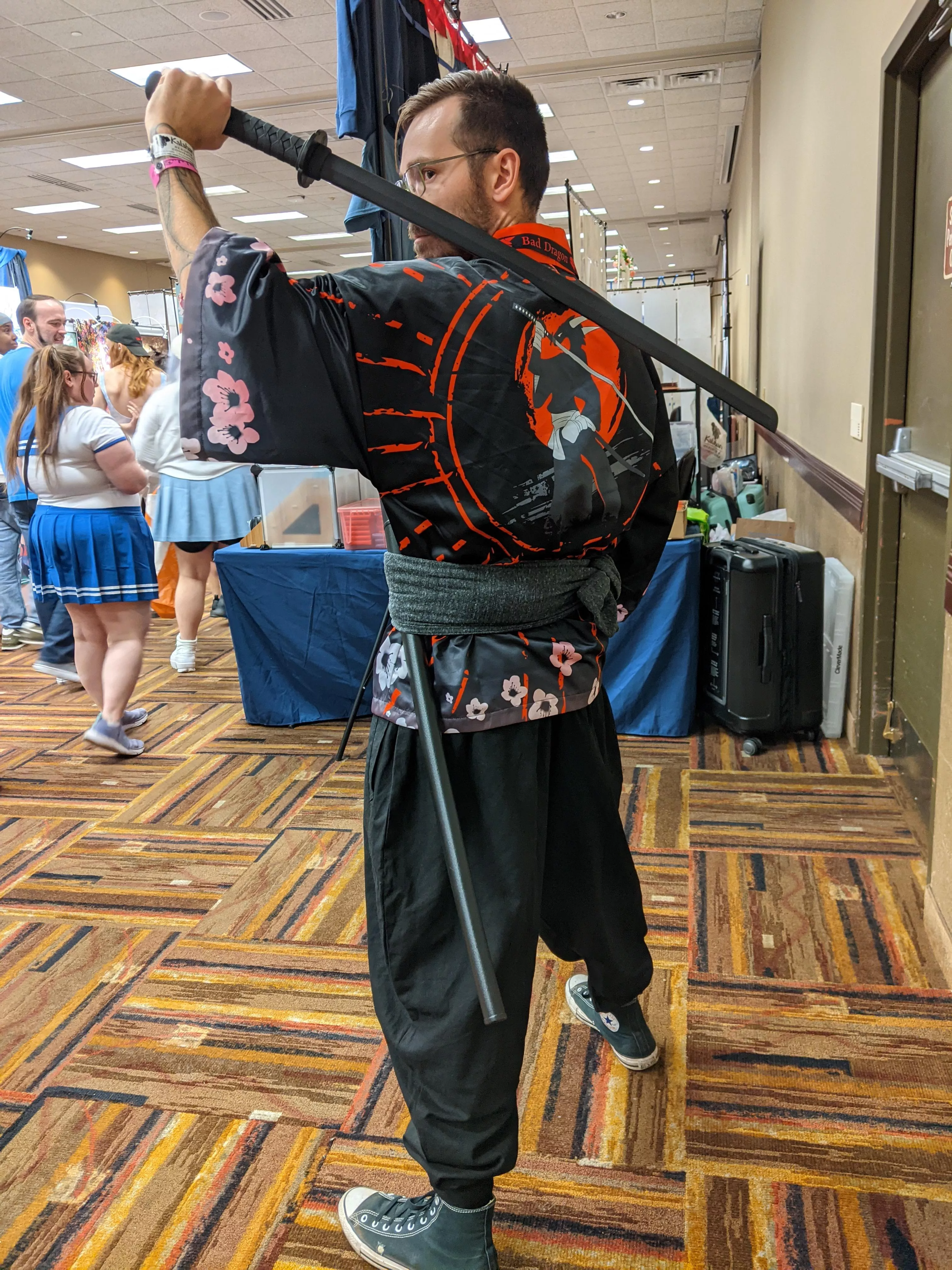 Colossalcon North 2022- Bad Dragon Warrior Cosplay we made using the kimono