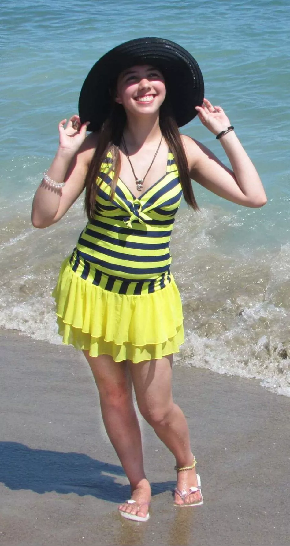 Cute Filipina college girl in her bathing suit